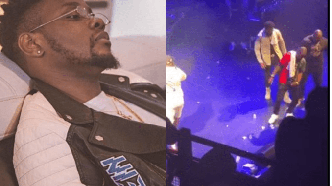 USA concept: Watch the moment angry fans throw objects at Kizz Daniel and demand for refund