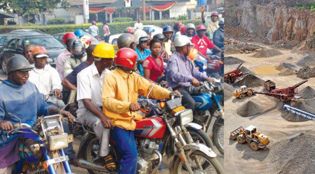Federal government to ban motorcycles, and mining activities nationwide.