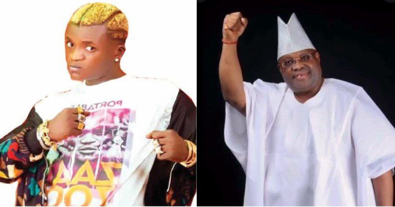 Mixed reactions as Portable abandoned APC and dropped a new song celebrating Ademola Adeleke's victory [listen]
