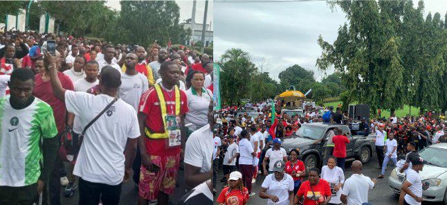 Breaking! Peter Obi supporters took over the streets of Calabar [Photos/videos]