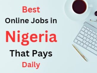 Online Jobs in Nigeria that Pays Daily