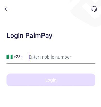 Palmpay Login With Phone Number